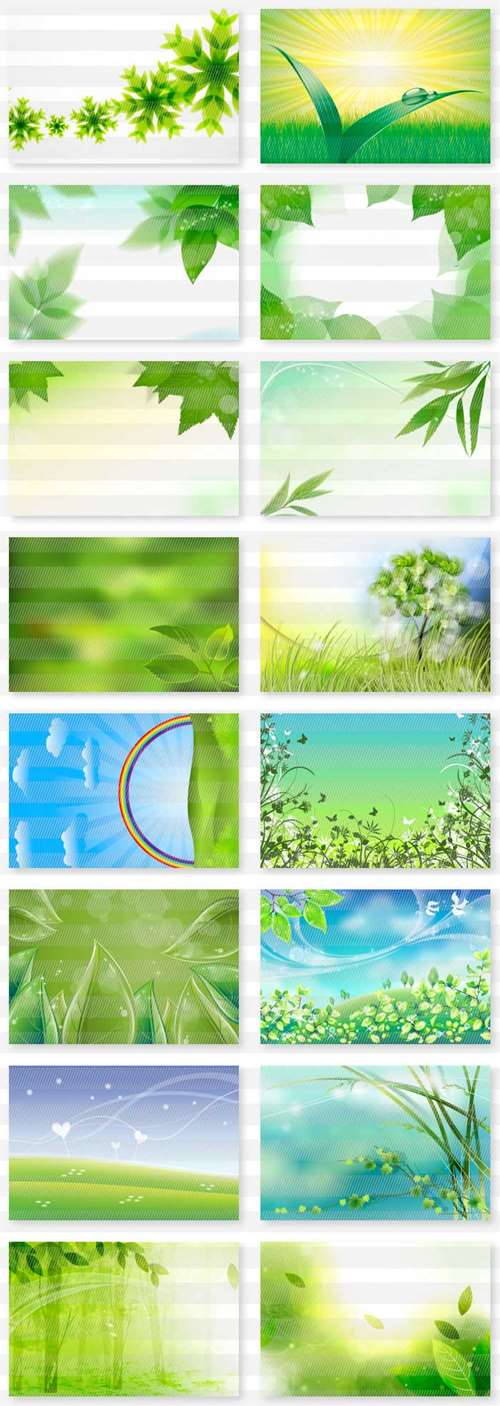 緑・葉・草木の風景の背景素材集6